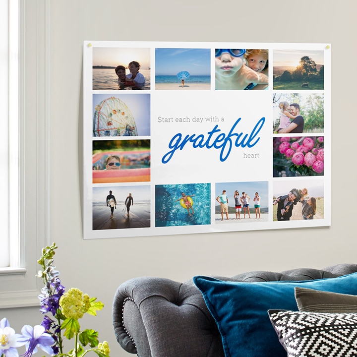Turn your 2017 happiness highlights into a fun photo poster