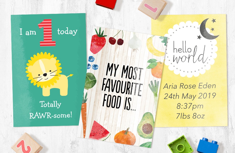 What are Baby Milestone cards and how can you create them with Snapfish?