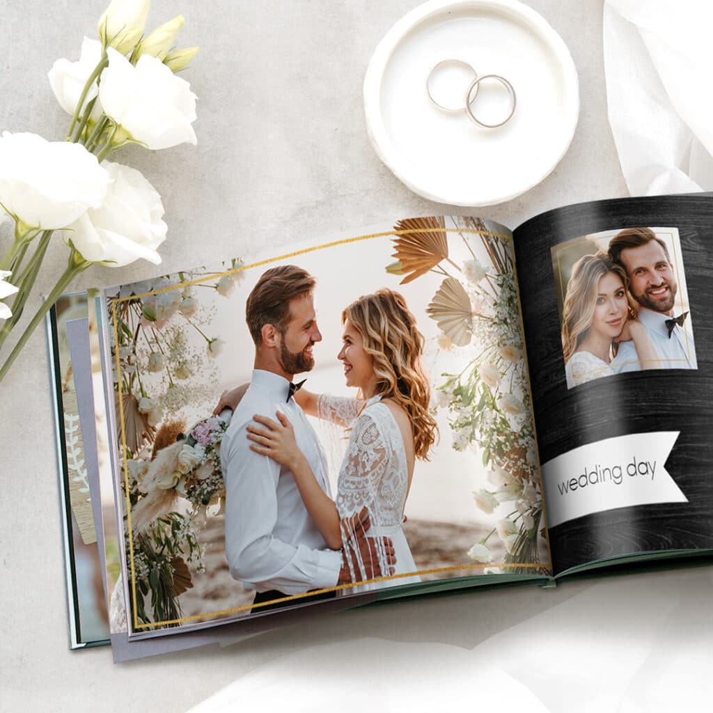 Treasure those I Do moments for future anniversaries with a wedding photo book